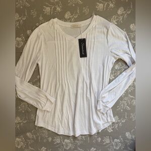 White Long Sleeve Top by Croft & Barrow
